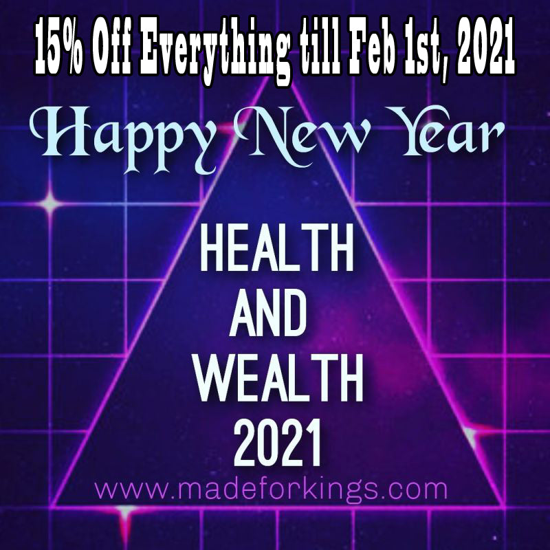 NEW YEAR PROMOTION!!! 15% OFF EVERYTHING UNTIL FEB 1st, 2021.  NO CODES NEEDED